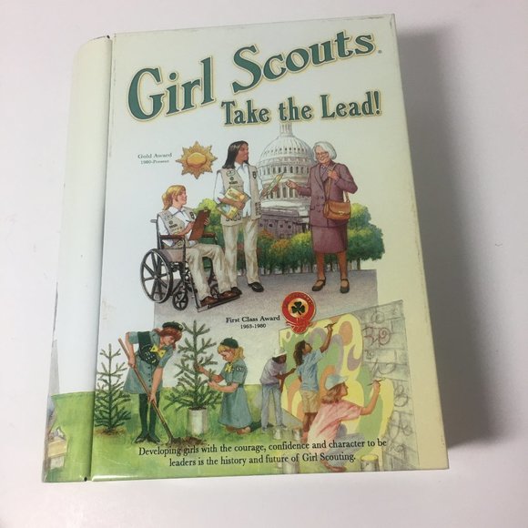 Vint Girl Scouts Take The Lead Metal Faux BookTin - Picture 6 of 11